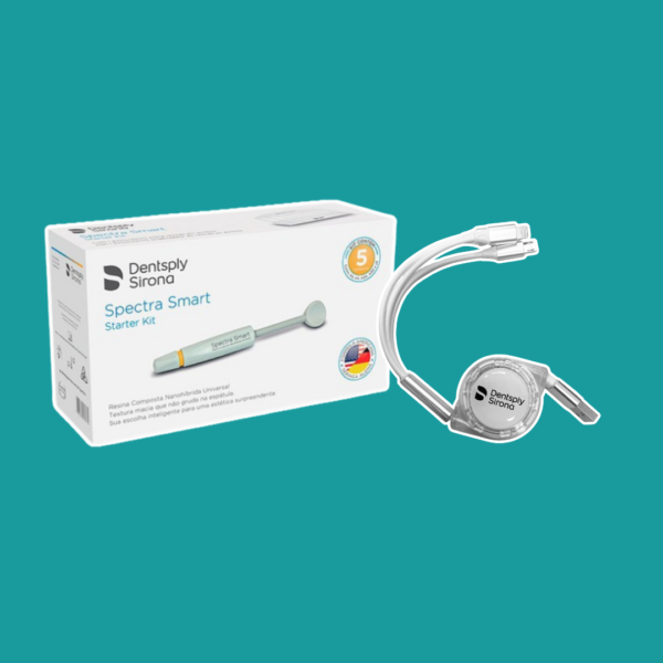 Kit composite Spectra Smart 5 jeringas Color A2, A3, A3O, A2O, YE + Porta jeringas Dentsply + cargador multiterminal