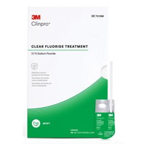 PV - BARNIZ DE FLUOR CLINPRO CLEAR 2,1% MENTA X 100 UNIDADES - 3M