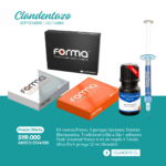 Kit resinas Forma, 5 jeringas Opciones: Dientes Blanqueados, Tradicional o Día a Día + adhesivo Peak Universal frasco 4 ml de regalo + 1 ácido Ultra-Etch jeringa 1,2 ml Ultradent - Ultradent