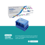 Kit Fresario Metálico Facetado para Carillas 6 Fresas + Kit Desgaste Interproximal MIR 1.0 6 Sierras Microdont - Microdont