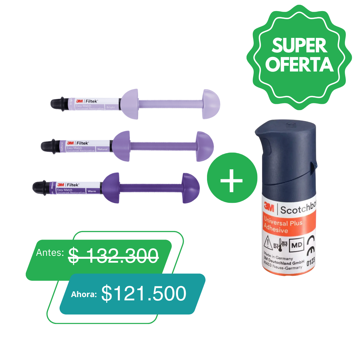 KIT 3M™ Filtek™ Easy Match + Scotchbond™ Universal Plus 3 ml – Solventum